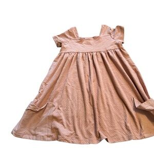Adorable Tan Kids Dress with Pockets